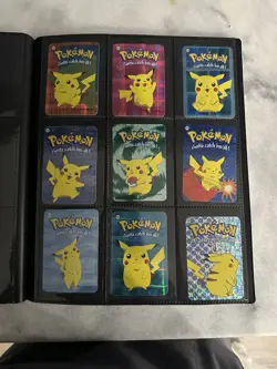 Pokemon Binder Lot Vintage Prizim Sticker 144 Cards - Image 3