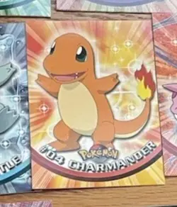 Topps TV Animation - Charmander #04 - Blue Logo - Pokemon Card - Series 1 - NM - Image 1