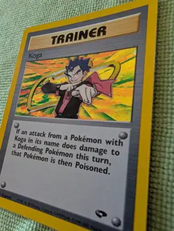 Pokemon TCG Koga Gym Challenge Trainer Holo Card 19/132 - Image 2