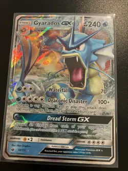 Pokemon Gyarados GX TCG Holo Ultra Rare Card Crimson Invasion 18/111 LP - Image 1