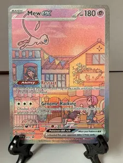 Pokemon TCG Mew ex 053 Full Art Holo Promo Card EX 180 HP Sv: Scarlet & Violet - Image 1