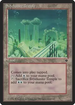 Svyelunite Temple Fallen Empires HEAVILY PLD Land Uncommon MAGIC CARD ABUGames - Image 1
