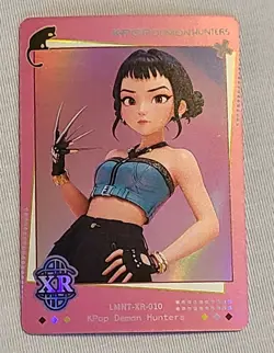 NEW! KPop Demon Hunters Exquisite Collection Card - Zoey - XR Rarity #010 Holo - Image 1