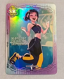 NEW! KPop Demon Hunters Exquisite Collection Card - Zoey - SR Rarity #011 HOLO - Image 1