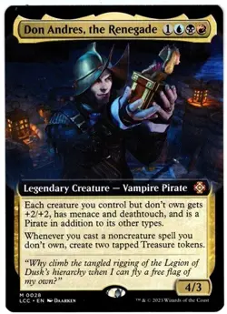 Don Andres, the Renegade ** Extended Art ** CMR: Lost Caverns of Ixalan MTG - Image 1