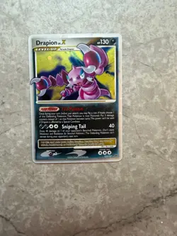 Pokemon TCG Drapion LV.X Ultra Rare Card 123/127 Platinum Base, Light Play - Image 1