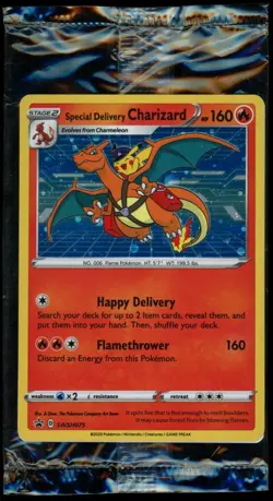 Special Delivery Charizard SWSH075 Pokemon Sword & Shield Promo Sealed - Image 1