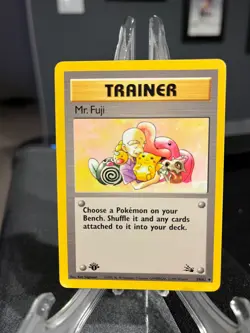 Mr. Fuji - Trainer 58/62 - Pokemon Fossil 1st Edition 1999 WOTC - Image 1