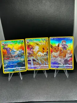 Eevee Evolutions Brilliant Stars Trainer Gallery TG02 TG04 TG11 Pokemon Lot - Image 1