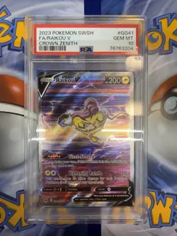 Pokemon Raikou V GG41/GG70 Crown Zenith Galarian Gallery Ultra Rare Holo PSA 10 - Image 1