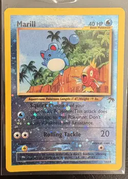 2001 Pokemon - Marill Reverse Holo Southern Islands Expansion 11/18 - WOTC Rare - Image 1
