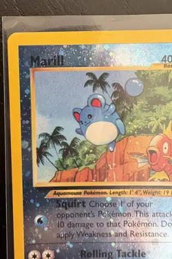 2001 Pokemon - Marill Reverse Holo Southern Islands Expansion 11/18 - WOTC Rare - Image 4