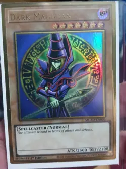 Dark Magician - MGED-EN002 - Premium Gold Rare - 1st Edition NM YuGiOh! - Image 1
