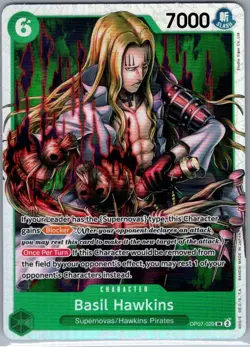Basil Hawkins OP07-029 SR English 500 Years in the Future - One Piece Card - NM - Image 1