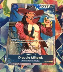 OP01-070 Dracule Mihawk : Super Rare Alt Art English One Piece TCG Card : PRB01: - Image 1