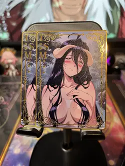 Goddess Story Metal Card Rare Anime Waifu Overlord Albedo - Image 1