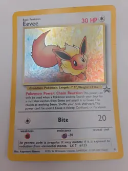 Basic Pokemon TCG Holo Eevee 1995 Card #133 - Image 1