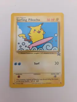 Pokemon TCG Surfing Pikachu VMAX Surf 30 50 HP Card - Image 1