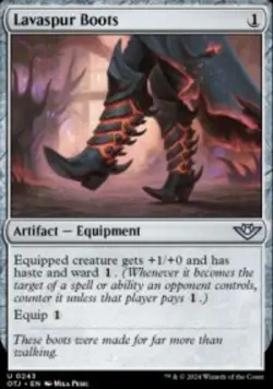 Lavaspur Boots Outlaws of Thunder Junction (OTJ) 243 MTG Regular - Image 1