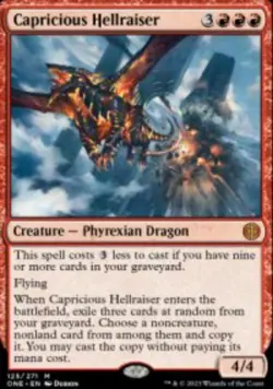 Capricious Hellraiser Phyrexia: All Will Be One (ONE) 125 MTG Regular - Image 1