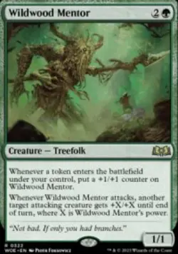 Wildwood Mentor Wilds of Eldraine (WOE) 322 MTG Regular - Image 1
