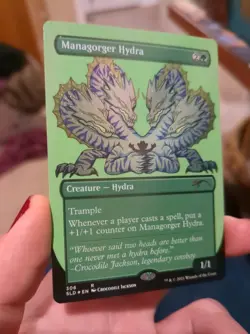 MTG: Managorger Hydra FOIL ETCHED #306, NM Secret Lair Drop Chase Creature Card! - Image 2