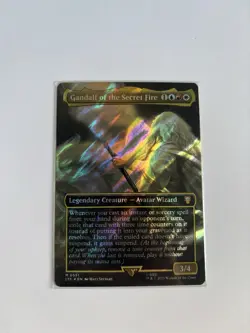 Gandalf of the Secret Fire (Borderless) (Surge Foil) #551 mtg Commander: Lord of - Image 1