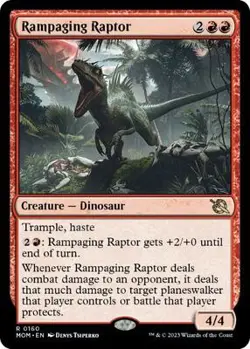 Rampaging Raptor MTG NM REG 160 - Image 1