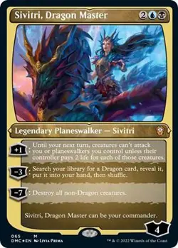 Sivitri, Dragon Master (Foil Etched) NM Foil Mythic - Image 1