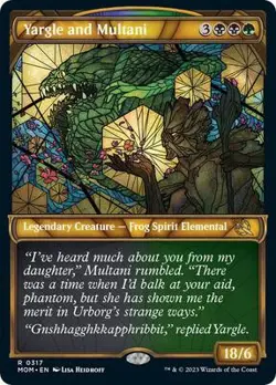 Yargle and Multani (Showcase) MTG NM REG 317 - Image 1