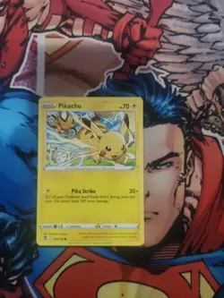 Pikachu - 049/195 - Silver Tempest - Mint/NM - Pokemon Card TGC - Image 2