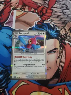 Pokemon TCG Porygon-Z Paradox Rift 144/182 Regular Holo Rare - Image 2