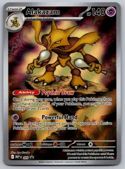 Alakazam - MEP 009 - Mega Evolution Black Star Promo - 2025 Pokemon - NM - Image 1