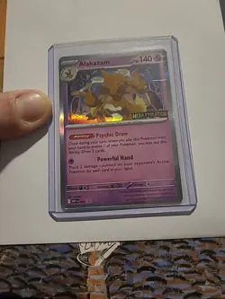 ALAKAZAM 003 POKEMON TCG MEGA EVOLUTION PROMO STAMPED BUILD & BATTLE - Image 1