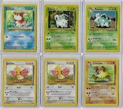 Pokemon Jungle Lot 18 Common & Uncommon Pikachu Meowth Eevee Jigglypuff Spearow - Image 4