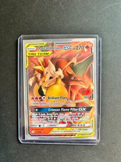 Pokemon Charizard & Braixen GX 22/236 Sm-Cosmic Eclipse Holo Tag Team - Image 1