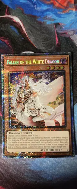 Fallen of the White Dragon 1st Edition Starlight Rare BPRO-EN024 Yu-Gi-Oh! - Image 3
