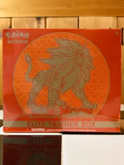 Pokemon TCG Sun and Moon Base Set ETB Elite Trainer Box New Sealed Solgaleo - Image 1