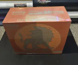 Sun and Moon Base ETB Factory Sealed Solgaleo Pokemon Elite Trainer Box - Image 2