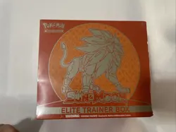 Pokemon Sun And Moon Base Set Elite Trainer Box Official Solgaleo Sealed ETB - Image 1