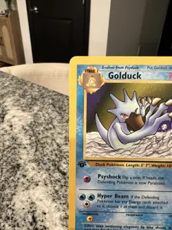 Pokemon TCG Golduck Fossil 1st Edition Uncommon Card 35/62 - Image 2