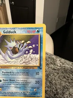 Pokemon TCG Golduck Fossil 1st Edition Uncommon Card 35/62 - Image 3