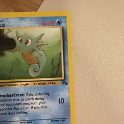 1999 POKEMON TCG FOSSIL SET 1ST EDITION HORSEA CARD 49/62 - Image 4