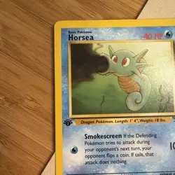 1999 POKEMON TCG FOSSIL SET 1ST EDITION HORSEA CARD 49/62 - Image 5