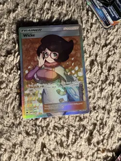 Pokemon Wicke Full Art Ultra Rare Trainer 147/147 SM-Burning Shadows Holo Card - Image 1