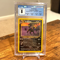 CGC 8 Umbreon 2001 Neo Discovery 1st Edition 32/75 Rare Pokemon Card NM/Mint - Image 1