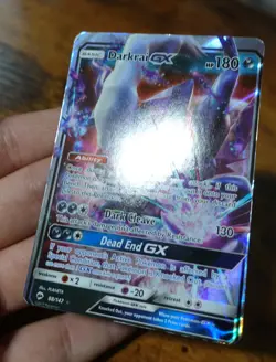 Darkrai GX 88/147 Burning Shadows Miscut Error Misprint Pokemon Card PL - Image 4