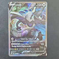 Pokemon Lugia V SWSH301 Promo Holo Sword & Shield Card 220 HP English TCG - Image 1