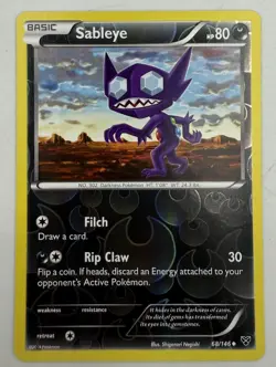 Sableye 68/146 Uncommon XY Base Set Reverse Holo Pokemon Card NM - Image 1