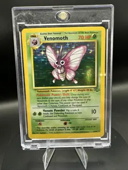 Pokemon TCG Venomoth 1st Edition 13/64 Jungle Holo Rare Card WOTC 1999 - Image 1